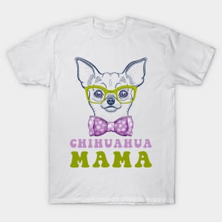 Groovy chihuahua mama - The nerdy chihuahua dog lover shirt T-Shirt